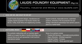 Lauds Foundry Equipment (Pty) Ltd to Exhibit at the Ankiros 2014