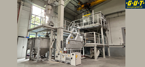 A new reclamation plant for "Jobbox molding materials" for additive manufacturing in a 3D molding material printer with an electrically heated rotary drum furnace